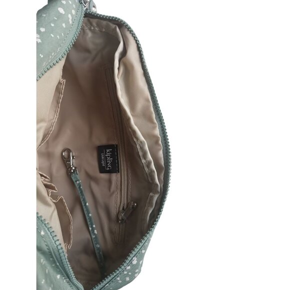 brand new Kipling vintage crossbody Defea Medium Handbag snowflake green - Picture 12 of 13